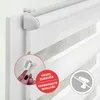 Duo-Rollo Klemmfix, ohne Bohren Weiß 80 cm x 150 cm Produktbild-Vorschau 3