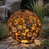 Decorazione con sfere metalliche – Anelli D35cm, struttura Anteprima dell’immagine prodotto 2