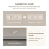 Marketing image showing features of a bathroom mirror. Anteprima dell’immagine prodotto