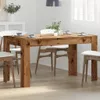 vidaXL Esstisch Altholz-Optik 140x74,5x76 cm Holzwerkstoff Produktbild-Vorschau 4