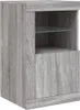 Szafka boczna z oświetleniem LED Szary materiał Podgląd zdjęcia produktu 2