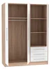Kleiderschrank Jupiter in Sonoma Eiche und weiß Produktbild-Vorschau 2