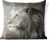 MuchoWow® Outdoor Kissen - Löwe - Wilde Tiere - Schwarz - Produktbild-Vorschau 1