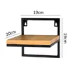 Wandregal Metall - Wand-Blumenhalter - 19x20x19 cm - Produktbild-Vorschau 2