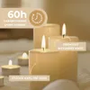 Sviečky HORECA CANDLES 16 ks - 60 h horenia, 8 × 15 cm, bez Náhľad obrázku produktu 3