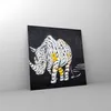 Bilder auf glas - Nashorn modern - 30x30cm - Glasbilder - Produktbild-Vorschau 4