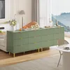 Conjunto de 2 mesitas de noche de 6 cajones, 100x40x75 cm, Vista previa de la imagen del producto 5
