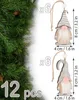 BRUBAKER 12 kerstornamenten, kabouters - 8 cm, houten Productafbeelding-voorbeeld 2
