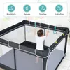 120 x 120 cm Laufstall Baby Faltbar, Laufgitter mit Tür & Produktbild-Vorschau 6