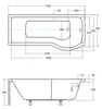 Wanna Akrylowa Zestaw 4w1 Prostokątna 170x70 Prawa Biała + Podgląd zdjęcia produktu 7