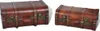 vidaXL Dekokoffer aus Holz 2 Stk. Retro-Stil Braun Produktbild-Vorschau 3