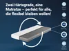 A diagram illustrating a mattress with two different firmness levels. Produktbild-Vorschau