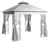 Outsunny Pavillon mit Doppeldach, 3x3 m Wasserabweisend Produktbild-Vorschau 1