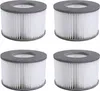 Four identical white and gray cylindrical water filters are arranged in a two-by-two grid against a white background. Produktbild-Vorschau