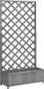A gray wooden planter box with a trellis attached. Náhľad obrázku produktu