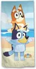 Telo mare per bambini Bluey - Telo da bagno morbido e ad Anteprima dell’immagine prodotto 1