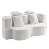 2-in-1 Bouclé Schlafsofa, modulares Bodensofa mit Kissen Produktbild-Vorschau 10