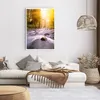 Poster - Poster ohne Rahmen - Herbst Wald Berg Fluss - Produktbild-Vorschau 6