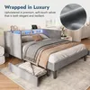 INONEFT Gestoffeerd bed 140x200 cm met LED-verlichting en Productafbeelding-voorbeeld 7