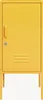 A yellow metal locker on a white background. Podgląd zdjęcia produktu