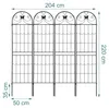 Relaxdays Rankgitter, 4er Set, HxB: 220 x 50 cm, Metall, Produktbild-Vorschau 4
