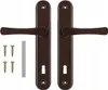 ADGO® Poignée de porte 60 mm Clé marron Gauche droite Jeu Voir les images du produit 1