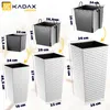 KADAX Zestaw 3x Donica Doniczka Wkład Rattan Biała 68cm Podgląd zdjęcia produktu 2