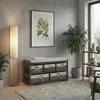Komoda a lavica s 5 zásuvkami, 45x77x36cm, ošúchaný vzhľad, Náhľad obrázku produktu 6