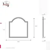 Mensola decorativa in ghisa DECO CM. 80 × 60 H SP. 1 cm DS Anteprima dell’immagine prodotto 2