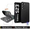 A product image showing a smartphone case and screen protector for a Samsung Galaxy S23. Produktbild-Vorschau