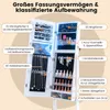 COSTWAY Freistehender Schmuckschrank mit LED-Beleuchtung, Produktbild-Vorschau 6