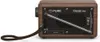 The back of a wooden radio with a silver antenna and a USB cable plugged in. Voir les images du produit