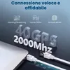 Extralink Cat.8 U/FTP 0,5 m 40 Gb/s Cavo LAN piatto RJ45, Anteprima dell’immagine prodotto 2