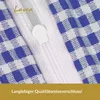 Lavea Seersucker Bettwäsche Set Karo, Landhaus Blau, 100% Produktbild-Vorschau 5