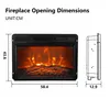 Parrot Uncle 23" Insert Cheminée électrique noire avec Voir les images du produit 5