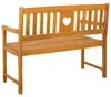 vidaXL Bank Outdoor Natur 110 x 55,5 x 90 cm Massivholz Produktbild-Vorschau 5