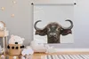 MuchoWow® Wandteppich Wandbehang Büffel - Wasserbüffel - Produktbild-Vorschau 3