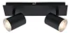Spotleuchte IP44 2-flammig HxL 11,2x29 cm schwarz Produktbild-Vorschau 1