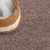 Shaggy Hochflor Teppich Wohnzimmer - 80x150 cm - Braun - Produktbild-Vorschau 3