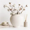 Vase décoratif Sahara fait main beige 27 x 17 cm Voir les images du produit 2
