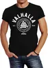 Herren T-Shirt Valhalla Runen Vikings Wikinger Slim Fit Produktbild-Vorschau 1