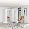 Schwebetürenschrank Kleiderschrank Schrank 203cm Produktbild-Vorschau 1