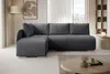 Ecksofa L-Form links Dunkelgrau – Modernes Schlafsofa mit Produktbild-Vorschau 2