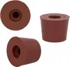 Three views of a conical rubber stopper. Produktbild-Vorschau