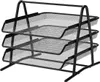 Metallene A4-Dokumentenbox 3-fach schwarz Produktbild-Vorschau 1