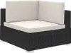 vidaXL Set di 6 pezzi da giardino con cuscini in polirattan Anteprima dell’immagine prodotto 3