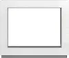 A white window frame with a clear glass pane, presented on a white background. Náhľad obrázku produktu