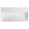 Lavabo in Vetroceramica NEON 80x41,5 cm, bianco Anteprima dell’immagine prodotto 2