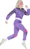 Violetter 80er Jahre Damen  Jogginganzug 80er Jahre M - Produktbild-Vorschau 6