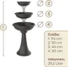 Blumenständer mit 3 Schalen Pflanzturm Pflanzsäule Grau Produktbild-Vorschau 2